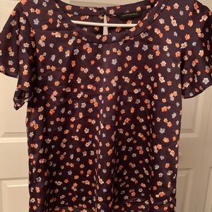 Banana republic purple floral top❣️